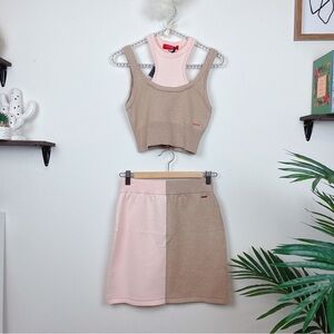 n:Philanthropy Grove Top& Swan Skirt Set in Petal Pink